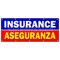Signmission INSURANCE ASEGURANZA BANNER SIGN salesman agent auto health bilingual B-120 Insurance Aseguranza - alternate 1